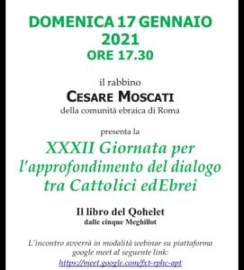 Dialogo tra cattolici e ebrei 2021