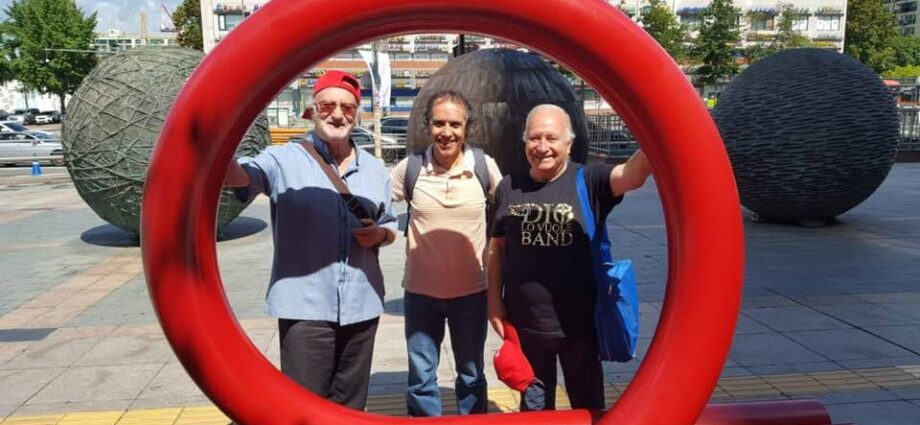 Da sinistra: don Gianni Carparelli, padre Vincenzo Bordo e don Alberto Canuzi