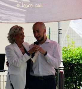 Paola Fiorucci, vice sindaco Anguillara Sabazia ed il consigliere comunale Lorenzo Fagiani