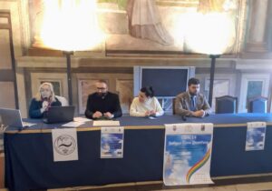 Alessandra Croci, don Giuseppe Castagnetti, Chiara Frontini, Alessandro Romoli 